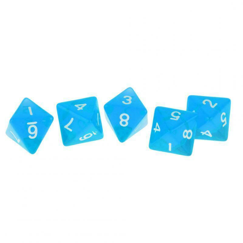 Gem Eight Sided Dices Dies D8 Dark Heresy D&D RPG  Game, Pack of 10