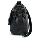 Fashion Shoulder Messenger Bags Leather Soft Crossbody Bags Multi-pocket Purse