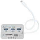 Mini USB C Hubs 3.0 Multifunction USB Type-C With 3 Ports SD/TF Card Reader H6X8