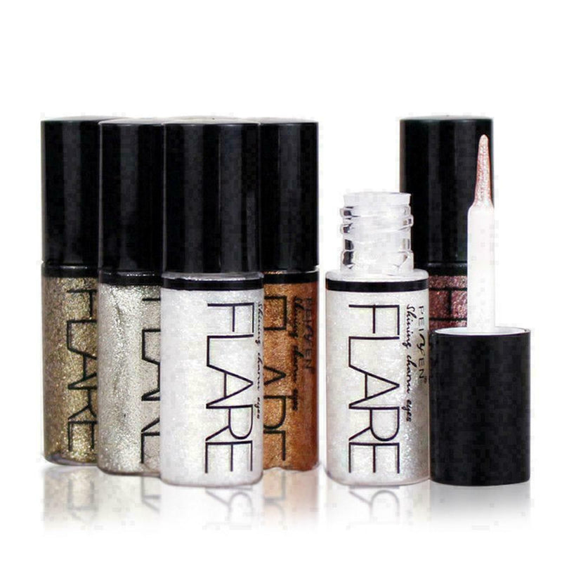 10pcs/set Glitter Eyeshadow Waterproof Liquid Eyeliner Waterproof Long Last I0L6