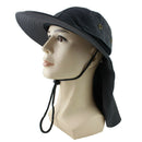 Hat With Neck Fishing Hiking Outdoor Uv Protection Sun Hat D4Q3