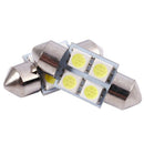 4pcs 31mm 5050 SMD 4-LED Festoon Dome Light Bulb White DE3175 DE3022