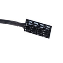 1 To 4 4-Pin TX4 PWM CPU Cooling Fan Splitter Adapter Braided Power Cable HwJC%o