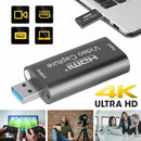 Audio Video Capture Card, 4K HDMI USB 3.0 1080P Portable Mini Video Converter