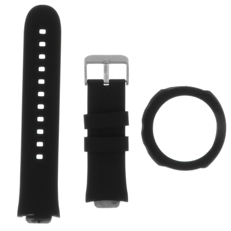 Silicone Wrist Strap Band +Protector Case Cover for ASUS ZenWatch 3  black