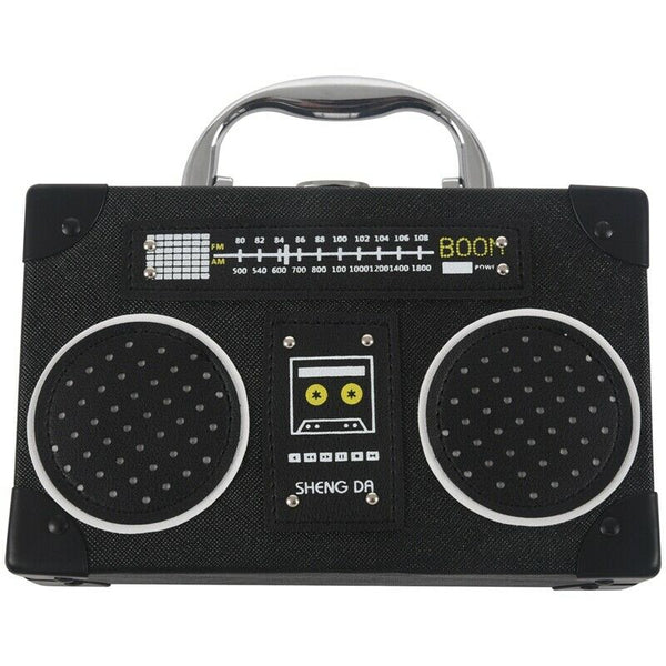 Radio Box Women Single Shoulder Bag Vintige Female Pu Leather Messenger Bag K8C8