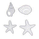 4pcs Sea Shells Cutting Dies Stencils for DIY Scrapbook/Photo Steel