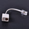 2pcs Telephone RJ11 6P4C Female To Ethernet RJ45 8P8C Male Adapter Converter