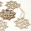 10pcs Muslim Ramadan Eid Mubarak Wood Pendants DIY Retro Hanging Ornament