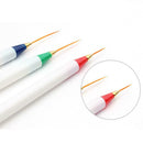 3pcs/Set White Handle Nail Manicure Pen Superfine Painting Brush Tool