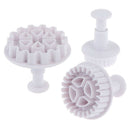 3pcs Christmas gear fondant cookie cutter fondant mold cake decorating tool   JR