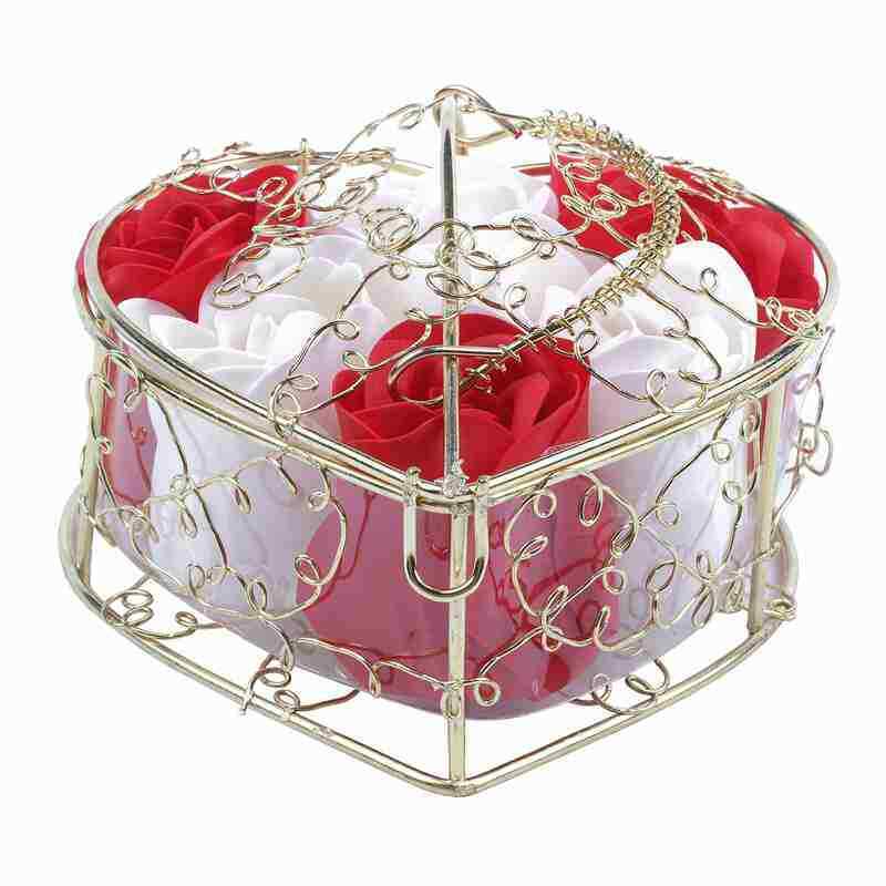 6Pcs Scented Rose Flower Petal Bath Body Soap Wedding Party Gift Home DIY D Z2Q5