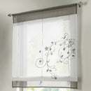 Rod Pocket Window Curtain Sheer Voile Bedroom Kitchen Balcony 80x100cm Grey
