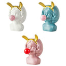 Set of 3 Cute Girl Blowing Bubbles Succulent Planters Vinyl Flower Pot for Home