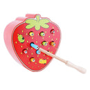 Catch Worm Games, Color Cognitive Magnetic Strawberry Toys, Children Early