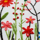 30 X 30cm DIY Flowers Embroidery Kit Needlework Cross Stitch Handwork Craft