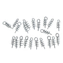 20Pcs Fishing lures fixed hook pin latch needle soft worms fishing bait spri3C