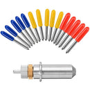 17Pcs/Set 30/45/60 Degree For Roland Cutting Plotter Vinyl Cutter Blade+Hol I3Y3