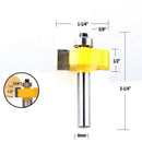 3PC 8mm Shank Glass Door Router Bits Round-Over Bead Set Tenon Cutter for W