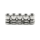 New 5Pcs M12 Stainless Steel Waterproof Gland For 3-8mm Cables  ME