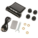 Universal TPMS Tire Pressure Monitoring System Automatic Alarm LCD Display
