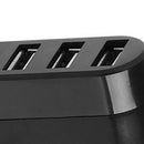 Rotatable High Speed 3 Ports USB HUB 2.0 USB Splitter Adapter for Notebook/