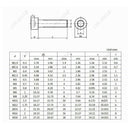 14pc M8 x(30-60mm) White Plastic Nylon Socket Cap Screw Hex Head Allen Bolts Kit