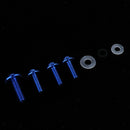 158 Pcs Motorcycle Metal Complete Fairing Bolt Kit Fastener Clips Screws -Blue