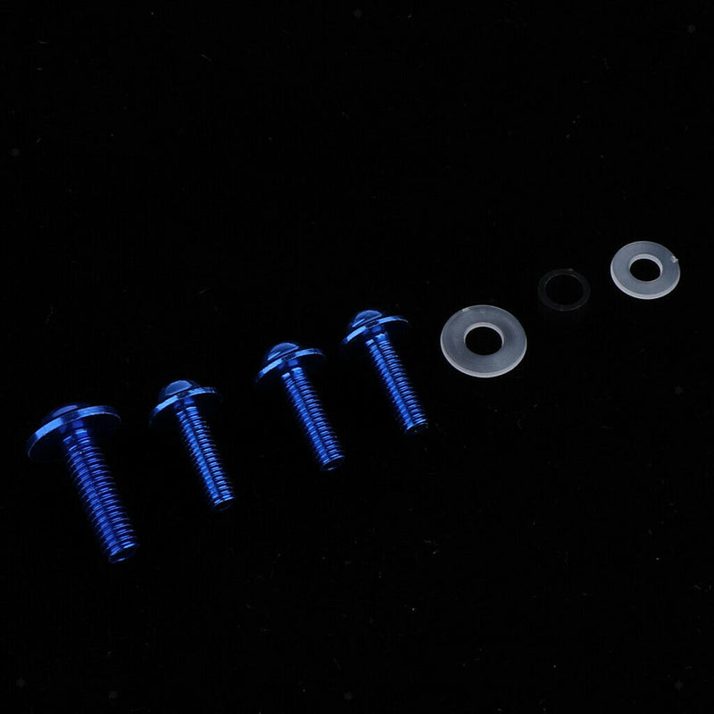 158 Pcs Motorcycle Metal Complete Fairing Bolt Kit Fastener Clips Screws -Blue