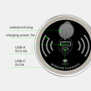 Table Desktop Embedded Qi Wireless Charging Charger Surface Waterproof For