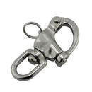 Stainless Steel 316 Ring Rotating Spring Shackle Quick Release Shackle D FCG