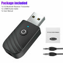 3 in1 USB Bluetooth 5.0 Audio Transmitter Receiver Adapter for TV PC Car AUX AU