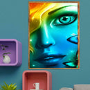5D DIY Full Drill Diamond Painting Fantasy Eyes Cross Stitch Embroidery Kit