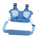 Baby Toddler Anti-Lost Backpack Seat Belt Traction Rope  Pale blue elephant