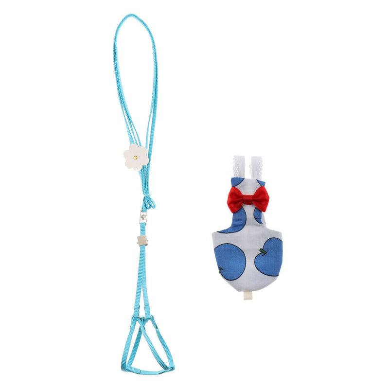 Adjustable Parrot Bird Harness Leash, Anti-Bite Training Rope & Bird FlightSuit,