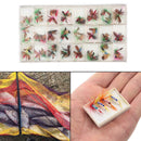 96pcs / set Trout Bait Dry Fly Fishing Hooks Streamer Lure Kit with Ca ZQN