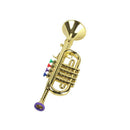 Kids Plastic Trumpet with 3 Colored Keys for Early Developmental Music Educ X2O1