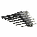 7Pcs High Speed Steel Drill Bit Set Screw Woodworking Chamfer Tool 3-10MM new