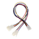 10Inch 2Way 3/4 Pin Y Splitter Adapter Cable for CPU PC Case PWM Fan