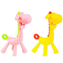 Baby BPA Free Silicone Giraffe Teething Necklace Nursing Teether Yellow