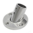 Stainless Steel Yacht Boat Hand Rail Fittings 60 Degree 22mm Round Base-Mar