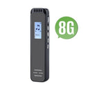8GB Portable Digital Voice Recorder Dual-Core Noise Reduction MP3/WMA/FLAC/