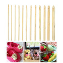 12pcs/Set Bamboo Sweater Needle Crochet Needles Weaving Craft Accessories