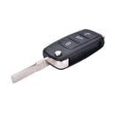 Fit MK6 Touareg 3 Button Remote Key FOB shell case uncut blade OHK