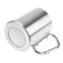 Stainless Steel Camping Hiking Cup Carabiner Hook Double Wall B2W3