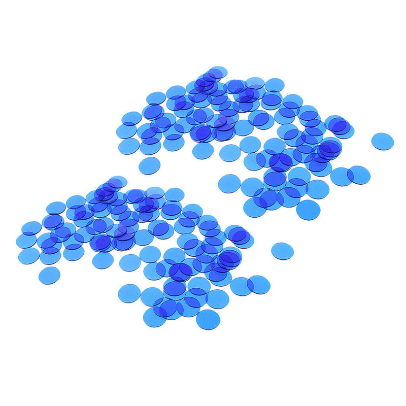 200 Pieces Professional Bingo Chips Transparent Counting Accessory 1.5x1.5cm