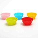 12PC Silicone Soft Cake Muffin Chocolate Cupcake Bakeware Baking Cup M I0B8 K6D9