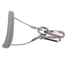 Coiled Carabiner Fishing Lanyard Made of Steel Wire