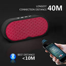 Portable Bluetooth Speaker Portable Wireless Player Linen Design Subwoofer
