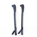 1 Pair Plastic Ice Hockey Skate Blade Guards Covers Adjustable (Black)